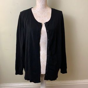 3 for $30-EUC Lane Bryant Classic Black Cardigan 26/28